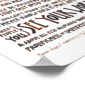 Imperfektionist Manifesto Poster - Walnut Ink (Ecke)