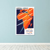 Imperial Airways Africa Leinwanddruck (Insitu (Holzboden))
