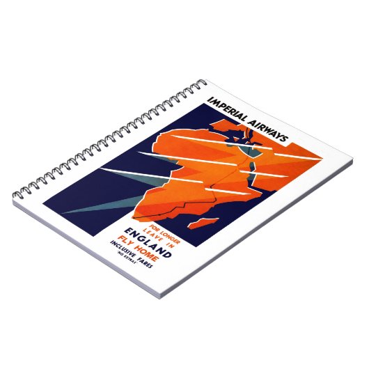 Imperial Airways Africa Notizblock (Linke Seite)