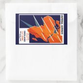 Imperial Airways Africa Rechteckiger Aufkleber (Tasche)