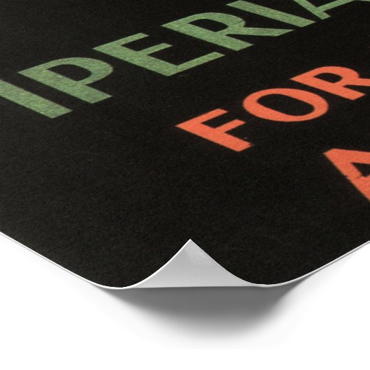 IMPERIAL AIRWAYS Air Service Retro Airlines Poster (Ecke)