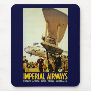 Imperial Airways-Ankunft Mousepad