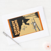 Imperial Airways ~ England - Ägypten - Indien Rechteckiger Aufkleber (Umschlag)