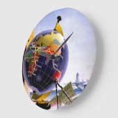 Imperial Airways Globe Große Wanduhr (Winkel)