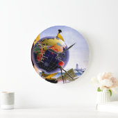 Imperial Airways Globe Große Wanduhr (Zuhause)