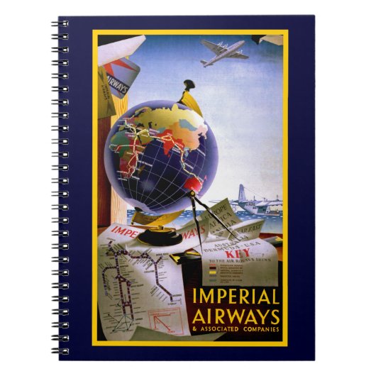 Imperial Airways Globe Notizblock (Vorderseite)