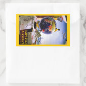 Imperial Airways Globe Rechteckiger Aufkleber (Tasche)