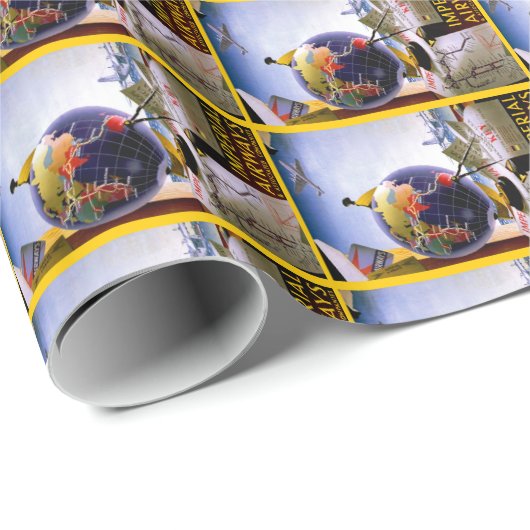 Imperial Airways-Kugel Geschenkpapier (Rolleneckpunkt)