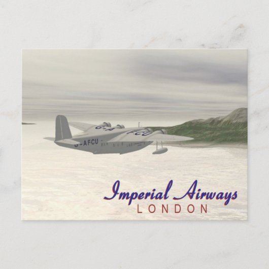 Imperial Airways Postkarte (Vorderseite)