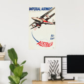 Imperial Airways Reiseplakat Poster (Heimbüro)