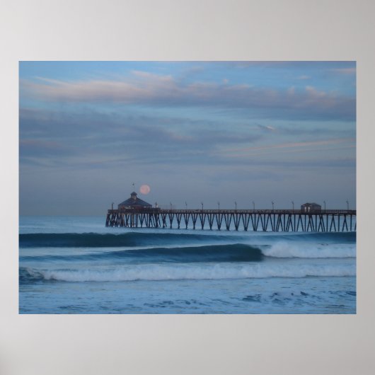 Imperial Beach Moon Set Poster (Vorne)