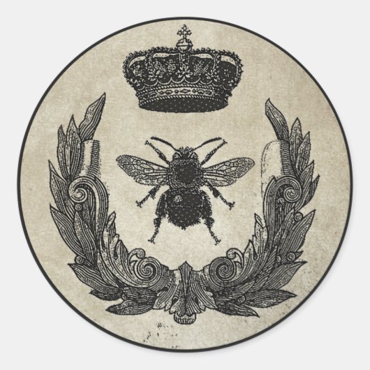 Imperial Bee Runder Aufkleber (Vorderseite)