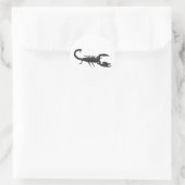 Imperial Black Scorpion Runder Aufkleber (Tasche)