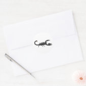 Imperial Black Scorpion Runder Aufkleber (Umschlag)