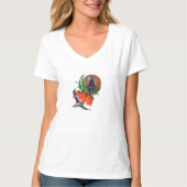 Imperial flowers with puffins T-Shirt (Vorderseite)