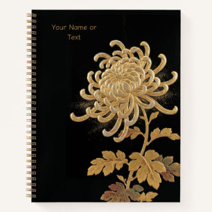 Imperial Gold: Das Chrysanthemen-Maki-e-Muster Notizblock