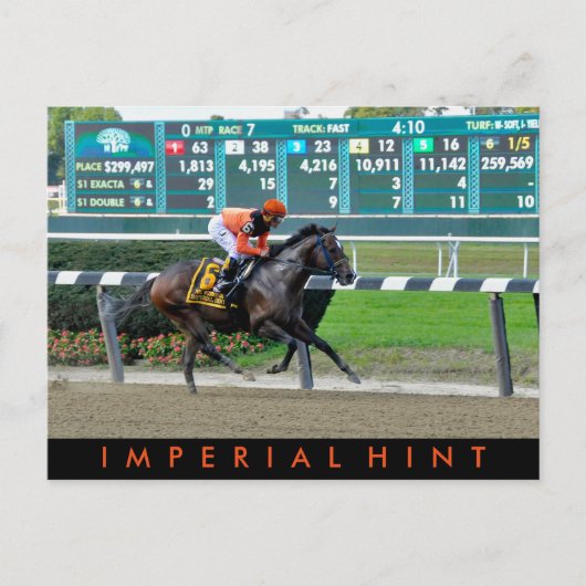 Imperial Hint Javier Castellano Postkarte (Vorderseite)