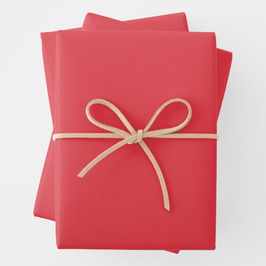 Imperial Red Solid Color Geschenkpapier Set (Beispiel)