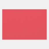 Imperial Red Solid Color Geschenkpapier Set (Vorderseite)