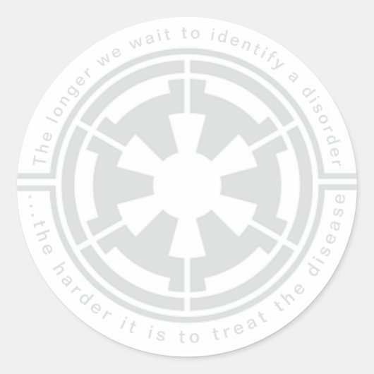 IMPERIAL SECURITY BUREAU RUNDER AUFKLEBER (Vorderseite)