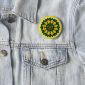 Imperial Solar Flower Mandala Luxury Keychain Button (Beispiel)