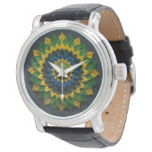 Imperial Solar Leaf Mandala Luxury Keychain - Emer Armbanduhr (Schrägansicht)