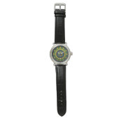 Imperial Solar Leaf Mandala Luxury Keychain - Emer Armbanduhr (Flach)