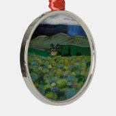 Imperial Stock Ranch Silbernes Ornament (Rechts)