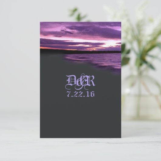 Imperial Sunset R.S.V.P. RSVP Karte (Stehend Vorderseite)