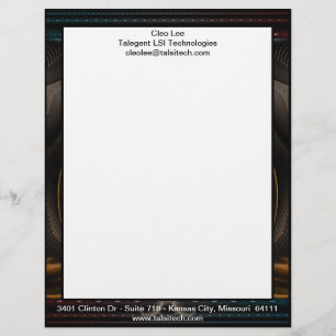 Imperial View Fraktal Art Letterhead Briefbogen