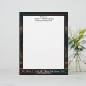 Imperial View Fraktal Art Letterhead Briefbogen (Stehend Vorderseite)