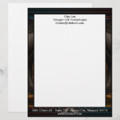 Imperial View Fraktal Art Letterhead Briefbogen (Vorne/Hinten)