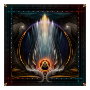 Imperial View Fraktal Art Perfect Poster