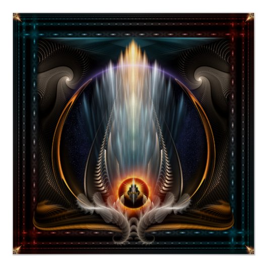 Imperial View Fraktal Art Perfect Poster (Vorderseite)