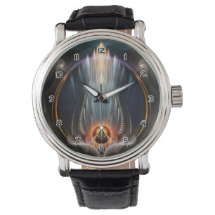 Imperial View Fraktal-Kunst-Armbanduhr Armbanduhr