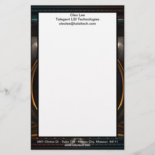 Imperial View Fraktal Kunst, Dichtung und Musik Briefpapier (Vorderseite)