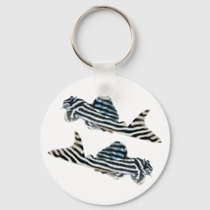 Imperial Zebra Pleco Schlüsselanhänger