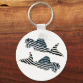 Imperial Zebra Pleco Schlüsselanhänger (Vorderseite)