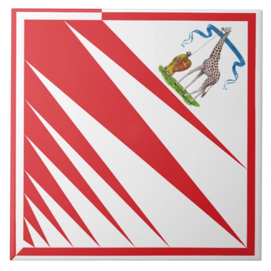 Imperiale Contrada della Giraffa - Giraffe Palio Fliese (Vorderseite)