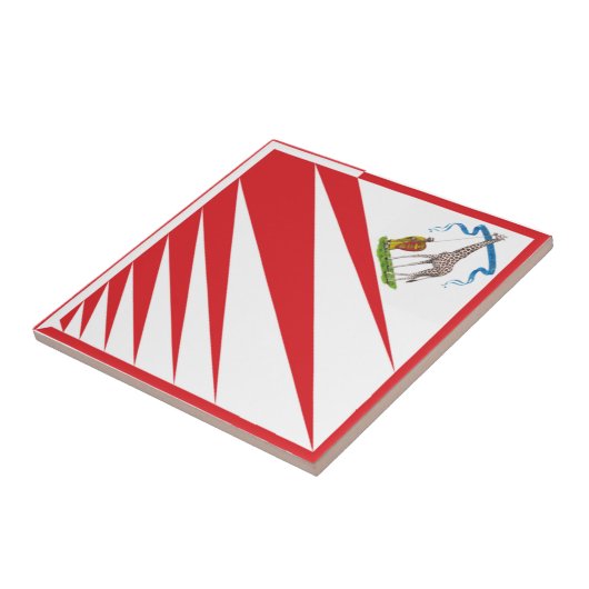 Imperiale Contrada della Giraffa - Giraffe Palio Fliese (Seite)