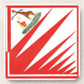 Imperiale Contrada della Giraffa - Giraffe Palio Getränkeuntersetzer (Vorderseite)