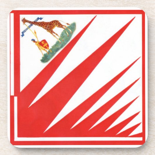 Imperiale Contrada della Giraffa - Giraffe Palio Getränkeuntersetzer (Vorderseite)