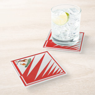 Imperiale Contrada della Giraffa - Giraffe Palio Glasuntersetzer