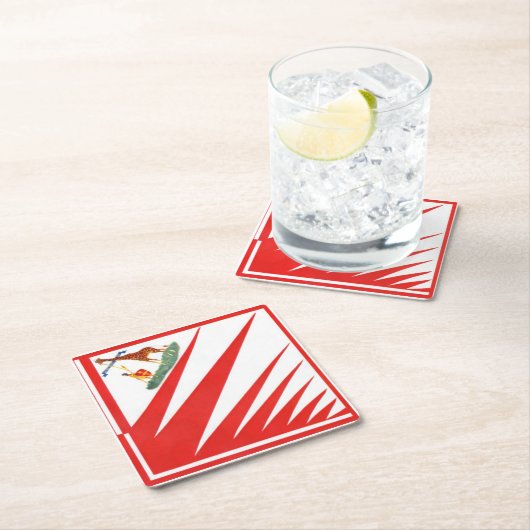 Imperiale Contrada della Giraffa - Giraffe Palio Rechteckiger Pappuntersetzer (Vor Ort)