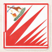 Imperiale Contrada della Giraffa - Giraffe Palio Rechteckiger Pappuntersetzer (Vorderseite)