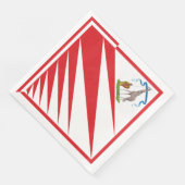 Imperiale Contrada della Giraffa - Giraffe Palio Serviette (Ecke)