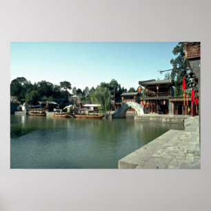Imperiale Einkaufsgalerie im Summer Palace, Peking Poster