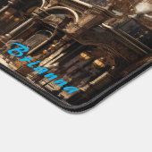 Imperiale Intrige: Steampunk Hauptstadt Street Vie Schreibtischunterlage (Ecke)