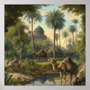Imperiale Oase und verstecktes Wüstenparadies Poster