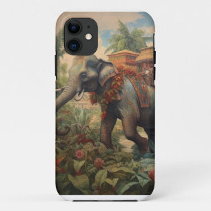 Imperialer Elefant & Goldener Pavillon Vintage Case-Mate iPhone Hülle